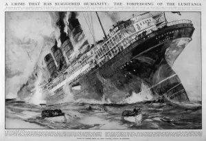 Lives Prints: Lusitania Sinks (Dixon)