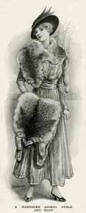 Feathered Prints: Lynx stole and muff 1915