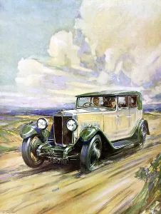 2008 Prints: M. G. Six Sports car Illustration