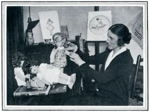 Artists Prints: Mabel Lucie Attwell designing dolls