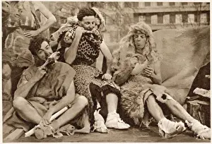Fields Prints: Mac Beardall, Doug Frazer and Dennis Wright dressed as skin-clad savages in