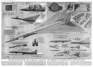 Aeroplane Prints: Mach 3 Aircraft (Concorde) by G. H. Davis
