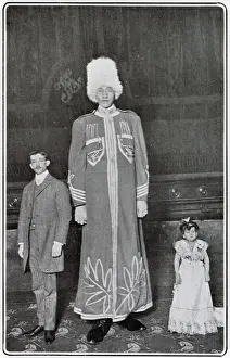 Size Prints: Machnow the Giant & Madame Chiquita, London Hippodrome