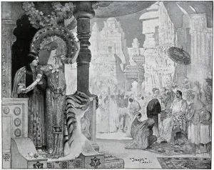 Costumes Prints: Madame Sarah Bernhardt in Izeyl at Dalys Theatre