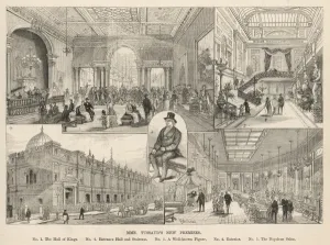 Premises Prints: Madame Tussauds Museum, London, 1884