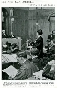 March Prints: Mademoiselle Chauvin the first female barrister 1901