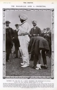 Indian Prints: The Maharajah goes a-cricketing