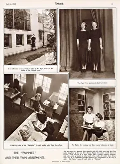 Sisters Prints: Maimie and Celia Paget, twin daughters of the late Eric Morton Paget