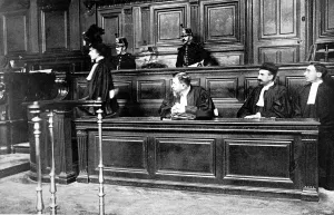 Helene Prints: Maitre Helene Miropolsky, French Court of Assizes, 1910