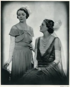 Feathered Prints: Majesties Courts gowns 1933