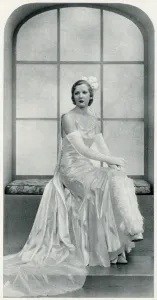 Feathered Prints: Majesties Courts gowns 1933
