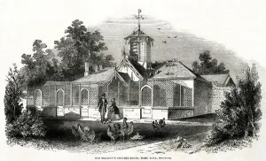 Victorias Prints: Her Majestys poultry house, Windsor 1843