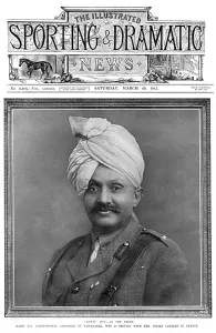 Cavalry Prints: Major H. H. Ranjitsinhji Jamsaheb of Nawanagar, WW1