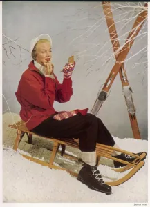 Lip Stick Prints: Make up Moment in the Snow