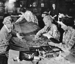Embroidered Prints: Making Queen Elizabeth IIs coronation robe