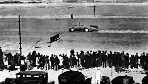 Hour Prints: Malcolm Campbell setting new world land speed record