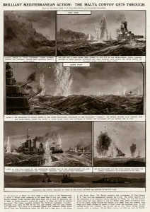 Conflict Prints: Malta convoy gets through by G. H. Davis