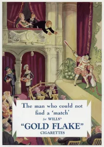 Images Dated 20th February 2012: A man who could not find a match for Wills Gold Flake cigare
