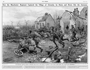 Regiment Prints: Manchester Regiment capture Givenchy 1914