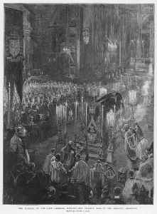 Ceremony Prints: Manning Requiem Mass Death Funerals 1892 Funeral