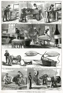 Cork Prints: Manufacture of War materials at Woolwich Arsenal 1877