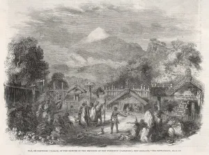 Ornate Prints: Maori Village