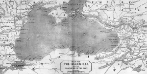 1854 Prints: Map of the Black Sea and the Crimea, 1854