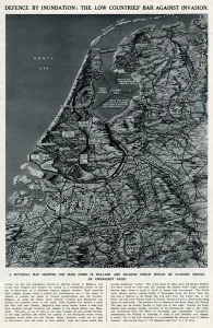 Dutch Prints: Map of Low Countries by G. H. Davis