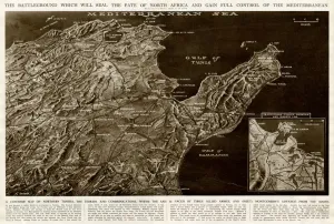 Terrain Prints: Map of northern Tunisia by G. H. Davis