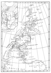 August Prints: Map of Smith Sound and Greenland, 1875