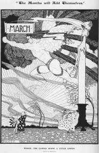 Depicting Prints: March: The Candle Burns a Little Lower by Mackenzie