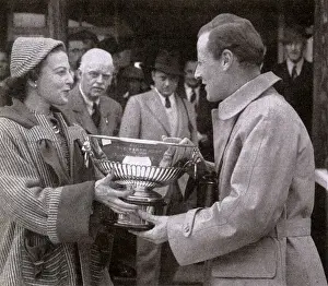 Meeting Prints: Marchioness of Lansdowne presents cup to Harris St. John