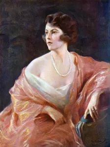 Pearls Prints: Marchioness of Milford Haven by Philip de Laszlo