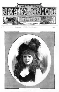 Youth Prints: Marie Lloyd on cover of Sporting & Dramatic News