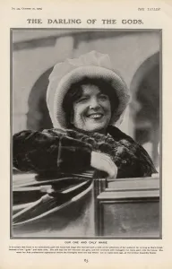Wood Prints: Marie Lloyd in the Tatler - The Darling of the Gods