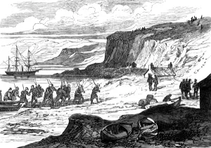 Scotland Prints: Marines Landing at Uig, Isle of Skye