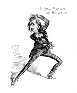 Caricature Prints: Mark Melford as Harlequin