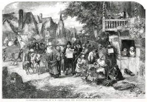 Cart Prints: Market day 1856