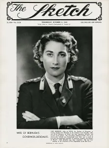 Wwii Prints: Mary Theresa (ne Montagu-Douglas-Scott), Lady Burghley, sister of H.R.H