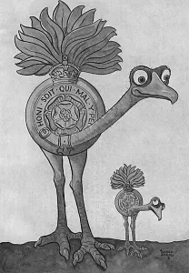 Ostrich Prints: Masbadges - 1. The Royal Fusilierstrich