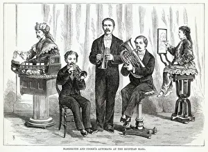 Science Prints: Maskelyne & Cooks automata performing in London Maskelyne & Cooks automata