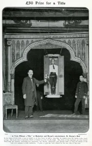 Cupboard Prints: Maskelyne and Devant performing trick 1906