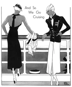 Ocean Prints: Matita outfits for cruising, 1933