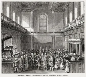 Money Prints: Maundy Thursday Service, Whitehall Chapel, London 1843