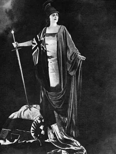 Anthony Prints: Maxine Elliott as Britannia, WW1