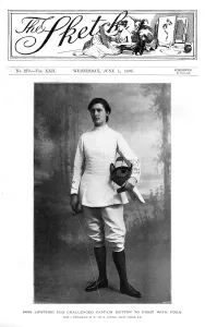 Sportswomen Prints: May Toupie Lowther, tennis player and fencer