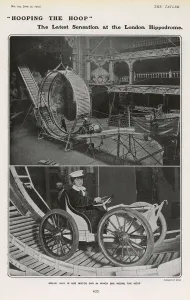Theatrical Prints: Mdlle. Alix hooping the hoop at London Hippodrome
