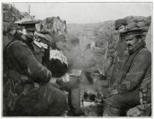 Eating Prints: After a meal in a British trench 1915