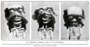 Head Prints: Mechanical monster head at the London Hippodrome