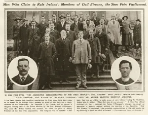1920 Prints: Members of Dail Eireann - the Sinn Fein Parliament